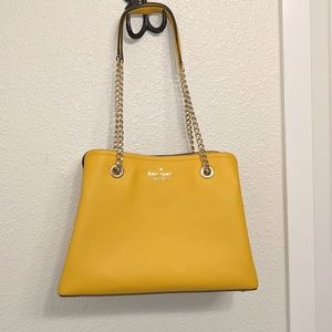 NWT Kate Spade sunshine yellow jordyn medium chain handle tote